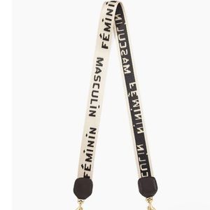 CLARE V.
Crossbody Strap - Masculin Feminin in Cream/Black